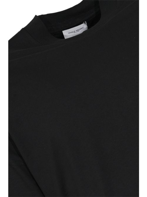 T-shirt over in cotone Nero Paolo Pecora | F041 40959000